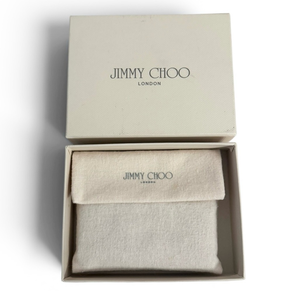 Jimmy Choo Star Studded Snakeskin Embossed Key Holder w/ Dustbag & Box (NEW) - Picture 9 of 11